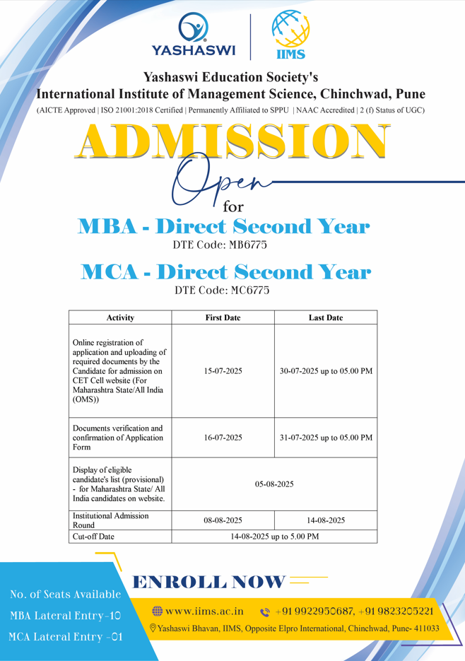 MBA Later Admission